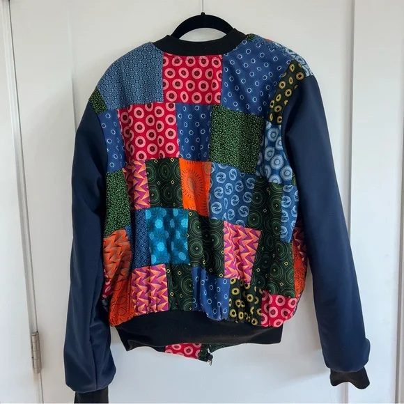 Unique Handmade South African Patchwork Quilt Jacket - Picture 2 of 6